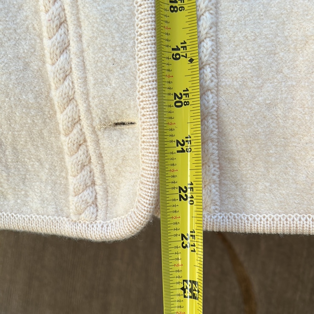 🔥HP🔥GEIGER Tyrol boiled Wool Jacket Sz 38 or S/XS,  cream / beige - Picture 15 of 16